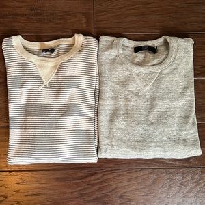 Lot of 2 J. Crew Cotton Crew Neck Sweaters